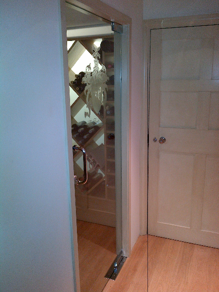 Frameless Glass Wine Store Door Gallery